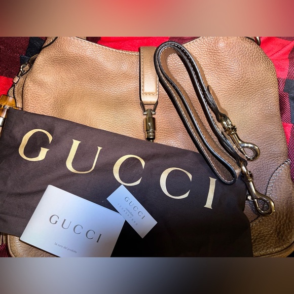 Like new! Gucci leather hobo 2 way Jackie bamboo bag - w/ dust bag - Picture 3 of 15